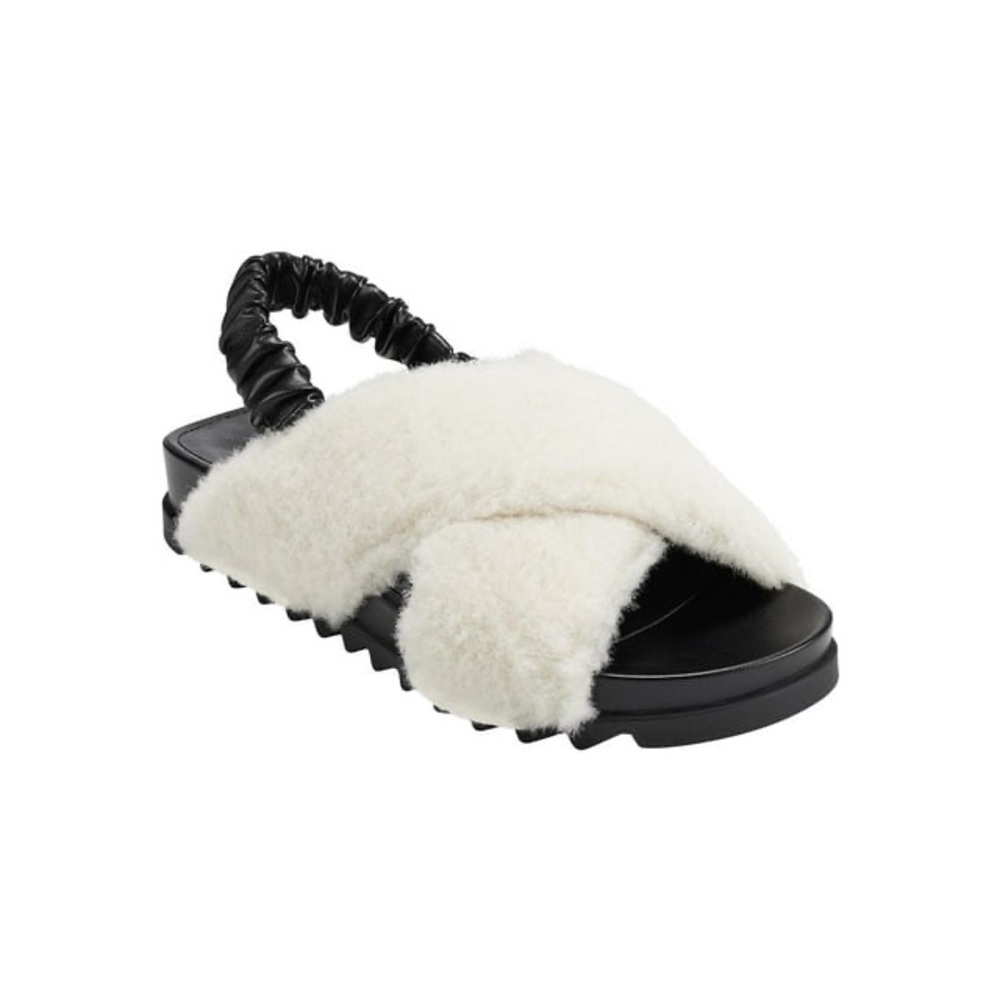 Marc Fisher Women's Black and White Sandals